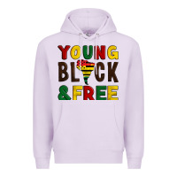 Lilac young black and free Premium Hoodie - Artiststas