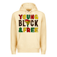 Pina Colada young black and free Premium Hoodie - Artiststas