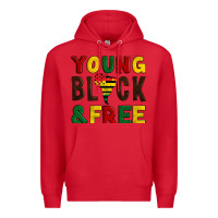 Red young black and free Premium Hoodie - Artiststas