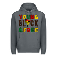 Rock young black and free Premium Hoodie - Artiststas