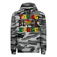 Slate Camo young black and free Premium Hoodie - Artiststas