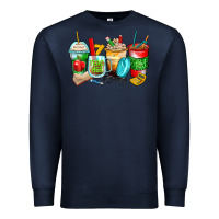 Navy teacher coffee cups Premium Sweatshirt - Zillion Design Studio