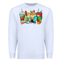 White teacher coffee cups Premium Sweatshirt - Zillion Design Studio