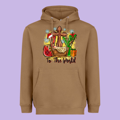 Joy To The World Heavyweight Hoodie Designed By Zillion Design Studio