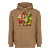 Toasted Coconut joy to the world Heavyweight Hoodie - Zillion Design Studio