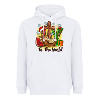 White joy to the world Heavyweight Hoodie - Zillion Design Studio