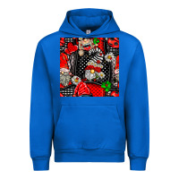Cobalt ladybug gnomes seamless pattern Urban Hoodie - BundleAndBundleShop