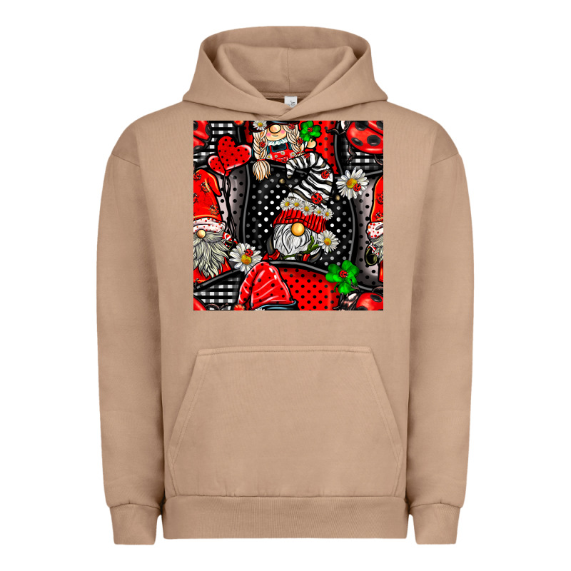 Ladybug Gnomes Seamless Pattern Urban Hoodie by BundleAndBundleShop | Teevron
