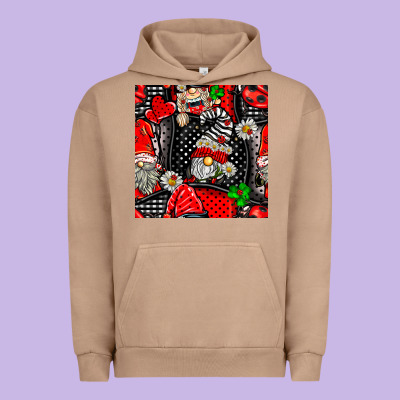Ladybug Gnomes Seamless Pattern Urban Hoodie Designed By Bundleandbundleshop