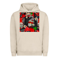 Pigment French Oak ladybug gnomes seamless pattern Urban Hoodie - BundleAndBundleShop