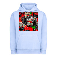 Pigment Grape Ice ladybug gnomes seamless pattern Urban Hoodie - BundleAndBundleShop