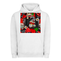 Pigment Lunar Rock ladybug gnomes seamless pattern Urban Hoodie - BundleAndBundleShop