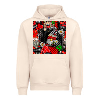 Sandshell ladybug gnomes seamless pattern Urban Hoodie - BundleAndBundleShop