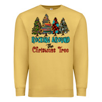 Antique Gold rocking around the christmas tree, Rocking, Around The, Christmas Tree Premium Sweatshirt - RanaPortraitStore