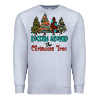 Heather Grey rocking around the christmas tree, Rocking, Around The, Christmas Tree Premium Sweatshirt - RanaPortraitStore