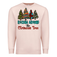 Pale Pink rocking around the christmas tree, Rocking, Around The, Christmas Tree Premium Sweatshirt - RanaPortraitStore