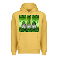 Antique Gold st patricks gnomes Premium Hoodie - Jasminsmagicworld