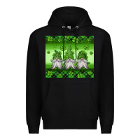 Black st patricks gnomes Premium Hoodie - Jasminsmagicworld