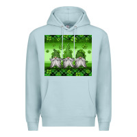 Blue Mist st patricks gnomes Premium Hoodie - Jasminsmagicworld