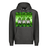 Charcoal Heather st patricks gnomes Premium Hoodie - Jasminsmagicworld