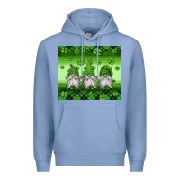 Colony Blue st patricks gnomes Premium Hoodie - Jasminsmagicworld