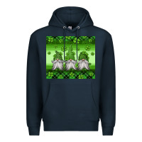 Navy st patricks gnomes Premium Hoodie - Jasminsmagicworld