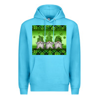 Ocean Blue st patricks gnomes Premium Hoodie - Jasminsmagicworld