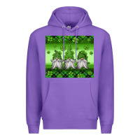 Purple st patricks gnomes Premium Hoodie - Jasminsmagicworld