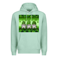 Seafoam st patricks gnomes Premium Hoodie - Jasminsmagicworld