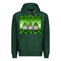 Sports Green st patricks gnomes Premium Hoodie - Jasminsmagicworld