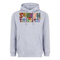 Heather Grey speech therapist Heavyweight Hoodie - texasbilliewilder