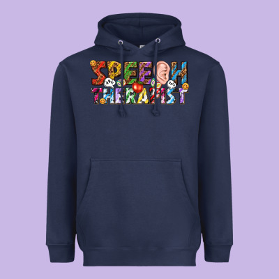 Speech Therapist Heavyweight Hoodie Designed By Texasbilliewilder