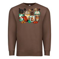 Chestnut dog coffee cups Premium Sweatshirt - Zillion Design Studio