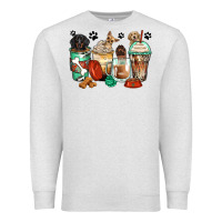 Oatmeal Heather dog coffee cups Premium Sweatshirt - Zillion Design Studio