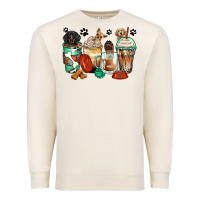 Sandshell dog coffee cups Premium Sweatshirt - Zillion Design Studio