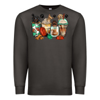 Smoke dog coffee cups Premium Sweatshirt - Zillion Design Studio