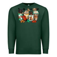 Sports Green dog coffee cups Premium Sweatshirt - Zillion Design Studio