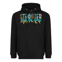 Black stronger than the storm Heavyweight Hoodie - texasbilliewilder
