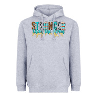 Heather Grey stronger than the storm Heavyweight Hoodie - texasbilliewilder