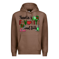 Chestnut santa's favorite nail tech Premium Hoodie - AdoDesignShop