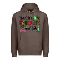 Coffee santa's favorite nail tech Premium Hoodie - AdoDesignShop