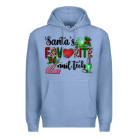 Colony Blue santa's favorite nail tech Premium Hoodie - AdoDesignShop