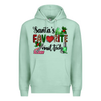 Seafoam santa's favorite nail tech Premium Hoodie - AdoDesignShop