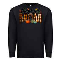 Black thankful mom Premium Sweatshirt - texasbilliewilder