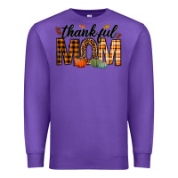 Purple thankful mom Premium Sweatshirt - texasbilliewilder
