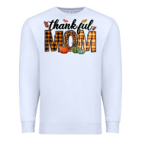 White thankful mom Premium Sweatshirt - texasbilliewilder