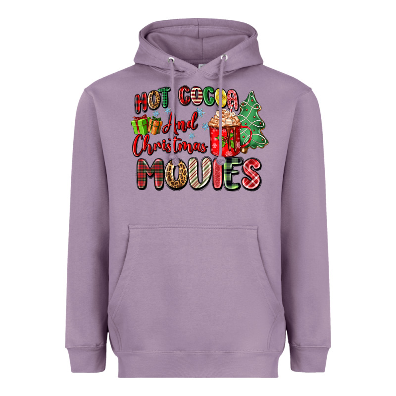 Hot Cocoa And Christmas Movies Heavyweight Hoodie by Zillion Design Studio | Teevron