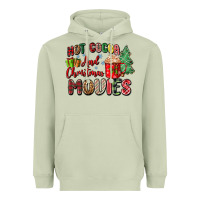 Matcha hot cocoa and christmas movies Heavyweight Hoodie - Zillion Design Studio