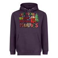 Plum hot cocoa and christmas movies Heavyweight Hoodie - Zillion Design Studio