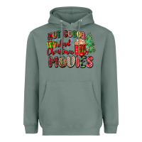 Sage hot cocoa and christmas movies Heavyweight Hoodie - Zillion Design Studio